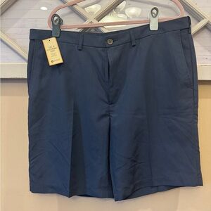 Haggar Cool 18 Pro Performance Golf‎ Shorts Navy Blue Men's 42 NWT